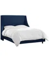 Skyline Furniture Swoop Arm Wingback Bed