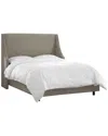 Skyline Furniture Swoop Arm Wingback Bed
