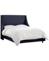 Skyline Furniture Swoop Arm Wingback Bed