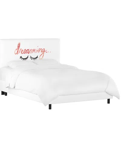 Skyline Furniture Upholstered Bed In White