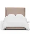 Skyline Furniture Upholstered Bed Linen In Grey