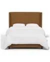 Skyline Furniture Upholstered Bed Zuma In Brown