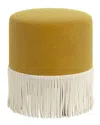 Skyline Furniture Upholstered Fringe Ottoman