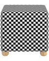 Skyline Furniture Upholstered Ottoman In Black