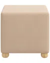 Skyline Furniture Upholstered Ottoman Linen In Brown
