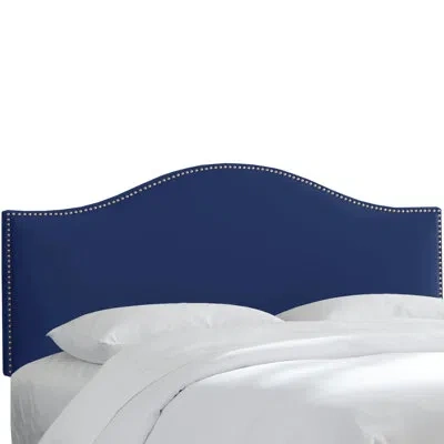 Skyline Furniture Upholstered Panel Headboard In Linen Black Linen