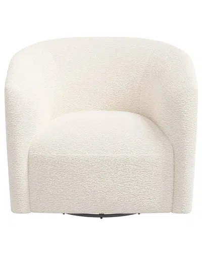 Skyline Furniture Upholstered Swivel Chair In Brown