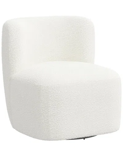 Skyline Furniture Upholstered Swivel Chair In White