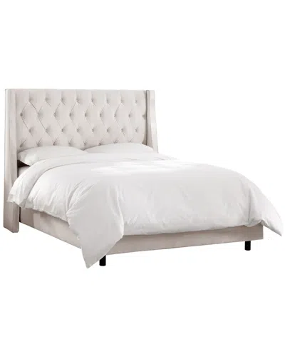 Skyline Furniture Wingback Bed In White
