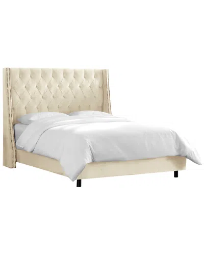 Skyline Furniture Wingback Bed In Neutral