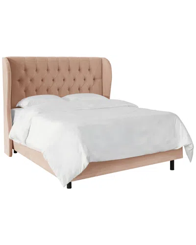 Skyline Furniture Wingback Bed In Pink