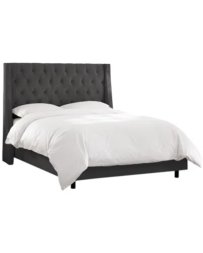 Skyline Furniture Wingback Bed In Black