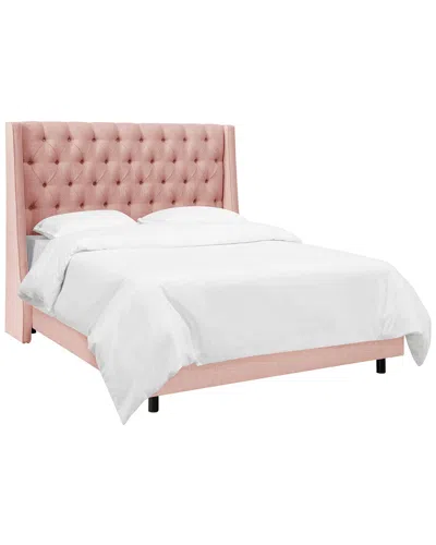 Skyline Furniture Wingback Bed In Pink