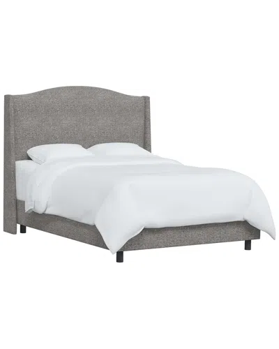 Skyline Furniture Wingback Bed In Gray