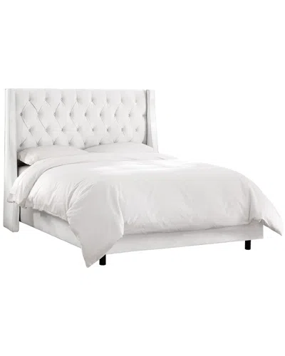 Skyline Furniture Wingback Bed In White