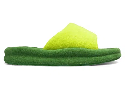 Pre-owned Skylrk Men's  Rest Slide Sneakers In Tennis In Green