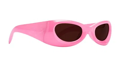 Pre-owned Skylrk Upside Down Bionylon Sunglasses In Gum In Pink