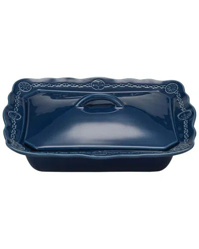 Skyros Designs Villa Beleza Covered Casserole In Blue