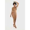 Skytights Cabincomfort 70 Denier Sheer Compression Tights Skin Tone And Black Shades In Nude/shade 7