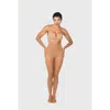 Skytights Jetset 40 Denier Sheer Compression Tights Nude Skin Tone And Black Shades In Nude/shade 4