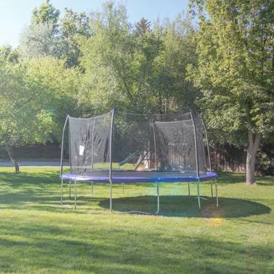 Skywalker Trampolines 16 Round Trampoline With Enclosure  Blue