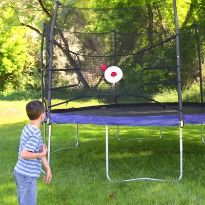 Skywalker Trampolines Game Kit W Upper Bounce Back And Triple Toss Games In Black