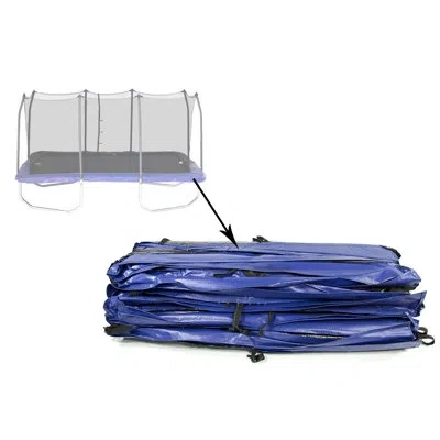 Skywalker Trampolines Pre-packaged 15x9 Rectangle Blue 2-piece Spring Pad