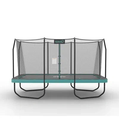 Skywalker Trampolines Signature Series 9 Ft Outdoor Trampoline With Enclosure - Teal/black
