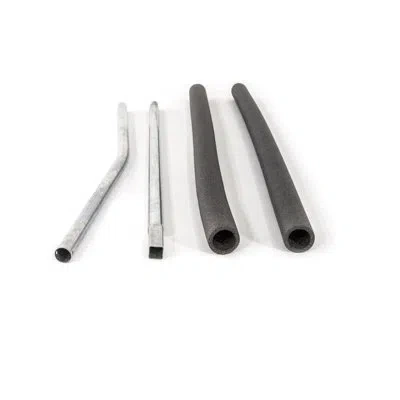 Skywalker Trampolines Single Enclosure Pole Set Galvanized (1 Set) In Silver,gray