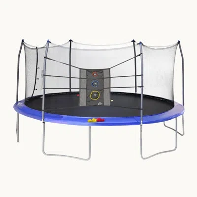 Skywalker Trampolines Skywalker 17' Oval Backyard Trampoline With Safety Enclosure In Blue