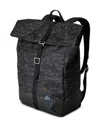 Skyway Rainier Roll Top Commuter Backpack, 20" In Kohala Black
