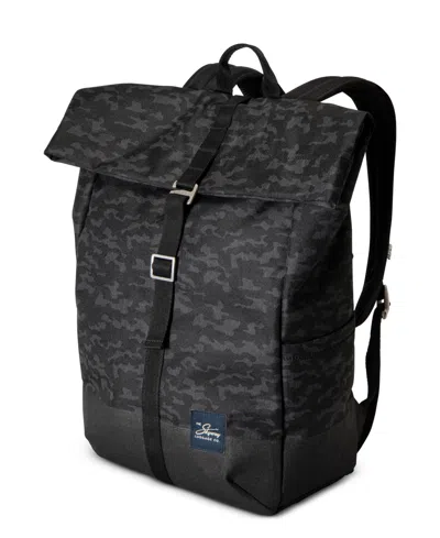 Skyway Rainier Roll Top Commuter Backpack, 20" In Kohala Black