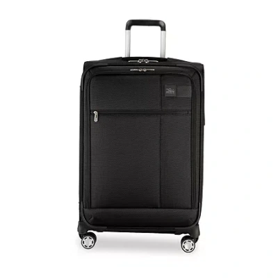 Skyway Sigma 7 24 Inch Softside Checked Spinner Luggage In Black