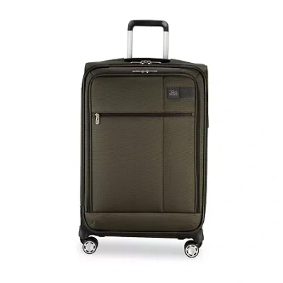 Skyway Sigma 7 24 Inch Softside Checked Spinner Luggage In Brown
