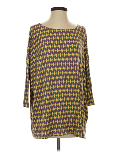 Pre-owned Sl Fashions 3/4 Sleeve Blouse In Yellow