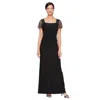 Sl Fashions 9135254 Long Formal Mother Of The Bride Dress In Black
