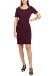 Sl Fashions 9137181 Short Fitted Mini Cocktail Dress In Purple