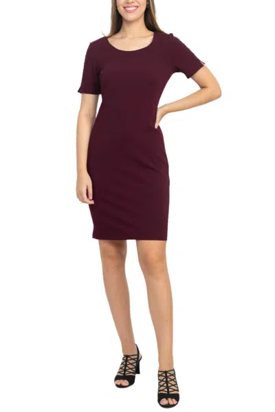 Sl Fashions 9137181 Short Fitted Mini Cocktail Dress In Purple