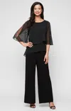 Sl Fashions 9477537 Long Plus Size Formal Jumpsuit In Black