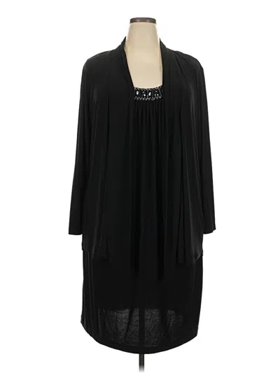 Pre-owned Sl Fashions Casual Dress In Black