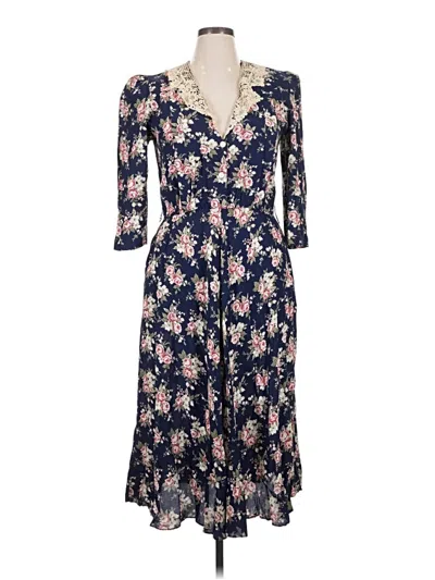 Pre-owned Sl Fashions Casual Dress In Blue