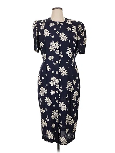 Pre-owned Sl Fashions Casual Dress In Blue