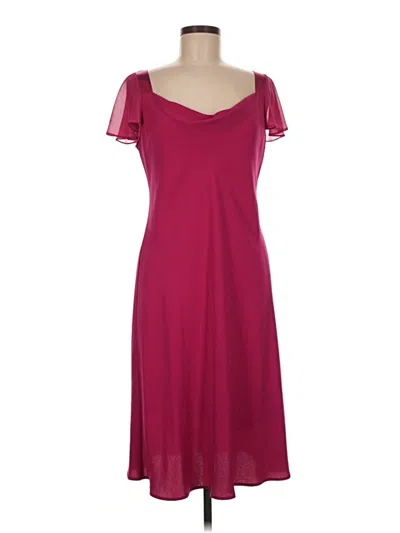 Pre-owned Sl Fashions Casual Dress In Burgundy