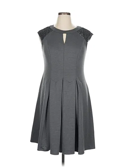 Pre-owned Sl Fashions Casual Dress In Gray