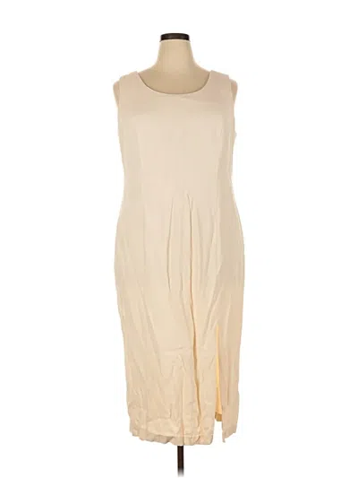 Pre-owned Sl Fashions Casual Dress In Ivory