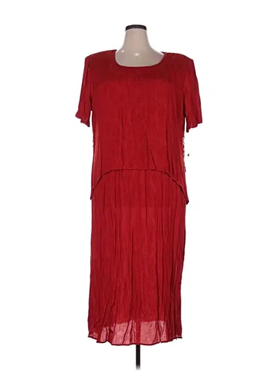Pre-owned Sl Fashions Casual Dress In Red