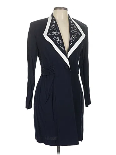 Pre-owned Sl Fashions Coat In Blue