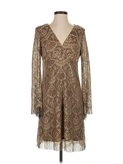 Pre-owned Sl Fashions Cocktail Dress In Brown