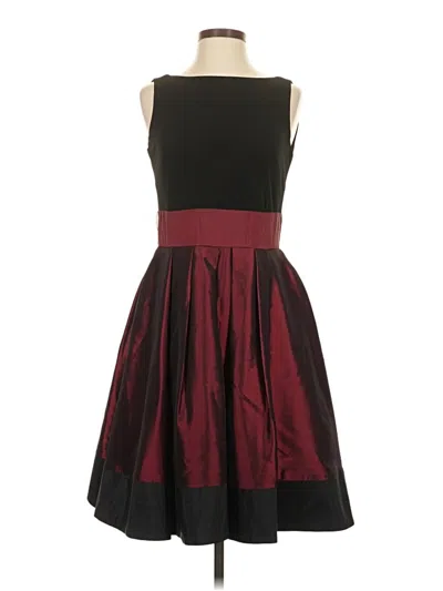 Pre-owned Sl Fashions Cocktail Dress In Burgundy