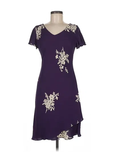 Pre-owned Sl Fashions Cocktail Dress In Purple